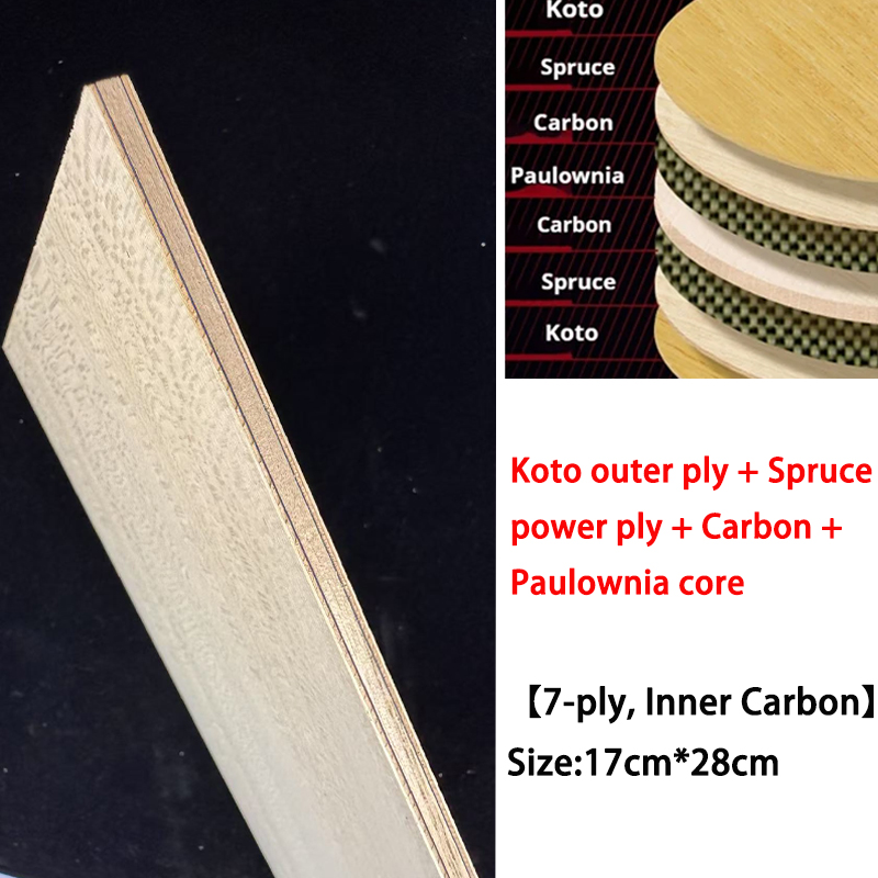 Table Tennis Equipment - Koto DIY Table Tennis Blade Wood